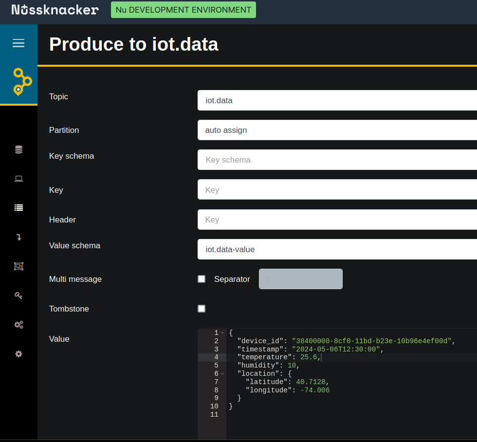 Producing data to Kafka