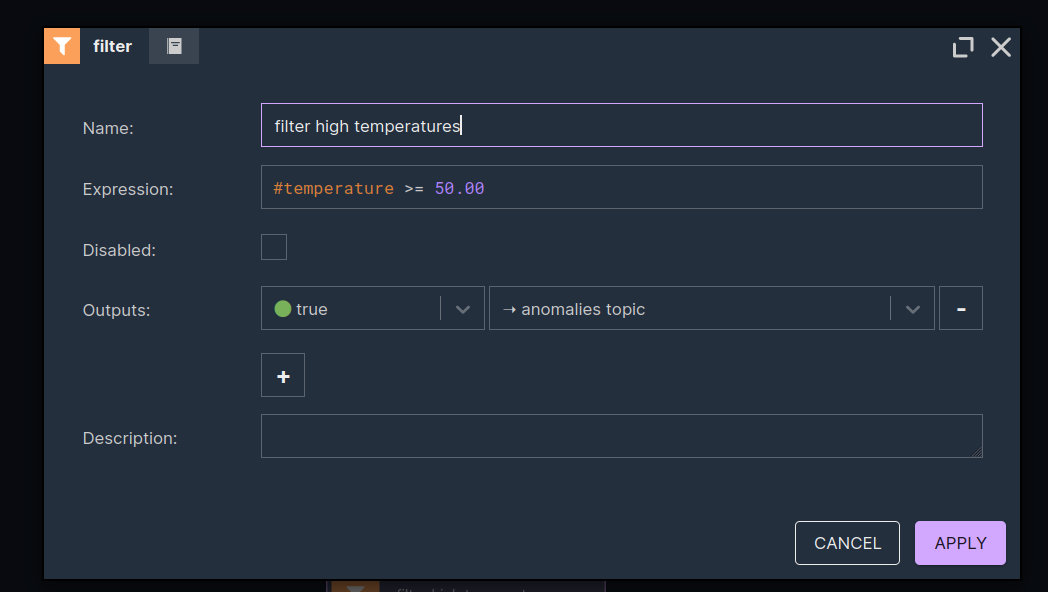 iot sensors data kafka temperature