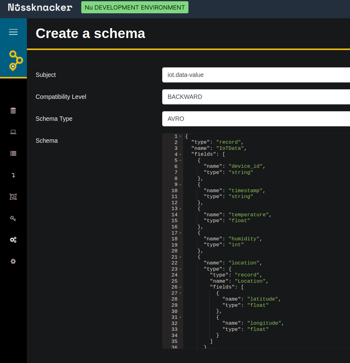 Registering schemas in Schema Registry