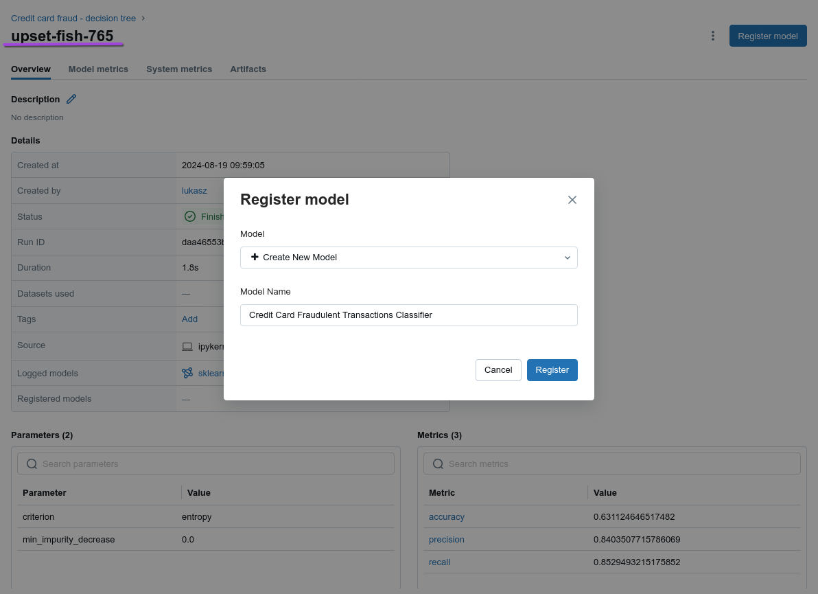 Registering a model is really easy. Registering a model is really easy.
